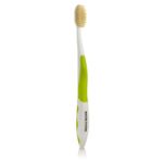 New Mouth Watchers Antimicrobial Toothbrush with Flossing Bristles, Adult Green