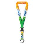 WANDERLOOMS Satin Printed Long Lanyard Biker Keychain Indian Vibes Detachable Tricolor Key Chain Tags For Bike Rider Cars Home (Pack Of 1), Multi-Coloured