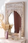 JL Home Decor Big Decorative Vintage Wall Decor Mirror Frame | Floor Mirror in Solid Hard Wood | Vintage Mirror Frame for Bedroom | Wall Mirror | Dinning Room | Living Room | Wall Decor |