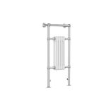iBathUK Windsor Traditional Towel Radiator Rail, Curved Towel Warmer, 4 Column Floor Mounted Heated Towel Rail for Bathroom- 952x479mm