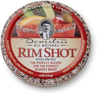 Demitri's RimShot Bloody Mary Rim Salt – Made With Hawaiian Sea Salt & Smoked Spices - Rimmer for Cocktails - Bloody Mary Salt - Perfect For Brunch Drinks - 4oz Tin (Pack of 1)
