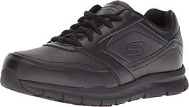 Skechers Women's LACE UP ATHLETIC W/SR OUTSOLE Shoe, BLACK, 9 Wide US