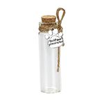 Pet Hair Memorial Bottle,Glass Vial for Ashes Or Hair Dog Or Cat Keepsake Pet Loss Gift (Bottle)