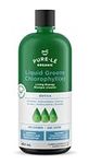 Organic Liquid Greens Unflavoured Chlorophyll - 4 Organic Grasses - 400mg / svg - Detox - Alkaline - Natural Body Deodorant – Antioxidant - Made in Canada (450 ml)