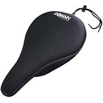 Domain Cycling Gel Bike Seat Cushion- Secure Peloton Fit for Smooth Stable Rides- Non-Slip Bicycle Seat Cushion for Exercise Bikes, Padded Bike Cushion Seat Cover for Men or Women Comfort