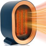 Space Heater for Indoor Use, AngKng 1200W Portable Heaters for office, Small Electric Heater Under Desk Quiet, Mini Space Heater for Bedroom, Fast Heating for Room with Overheat, Tip-Over Protection