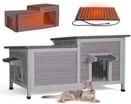 Aivituvin Heated Cat House for Outd