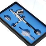 Airbrush Kit Set Gravity Feed Dual-Action for Art Craft Paint Hobby Model Body Nail Air Brush 0.3mm 7cc