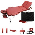 Angel Canada 3-Section Aluminum Frame 84 Inch Portable Massage Table with Bolster Pillow, Adjustable Face Cradle and Arm Rests, for Facial SPA Bed Tattoo Home Therapist