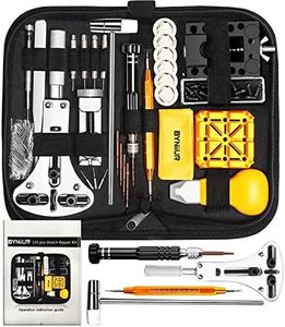 Watch Repair Kit, Watch Case Opener Spring Bar Tools, Watch Battery Tool Kit, Watch Band Link Pin Tool Set with Carrying Case and Instruction Manual