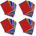 Multicolor Tab Dividers for 3 Ring Binder, Notebook Dividers for 2/3/4/11 Ring Binders, Letter Size (8.211.6 Inch)