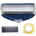 WOMACO Split Air Conditioner Cleaning Cover Cleaning kit Wall Mounted Air Conditioning Cleaner Kit Dust Washing Clean Bag Aircon Wash Bag Waterproof with Drain Outlet and Support Plates (Medium)