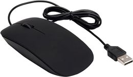 Wired Computer Mouse, USB Optical mouse for gaming,Home,Business and office work,Black Wire computer Mice Compatible with Laptop Pc Computer Mac Desktop. (Black)