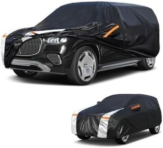 Large SUV Car Cover for Mercedes-Benz GLS-Class 2015-2025 100% Waterproof All Weather, Heavy Duty Outdoor Full Exterior Covers Rain Sun Wind UV Protection.