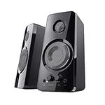 Trust Tytan 2.0 PC Speaker Set, USB Powered Sound System, Plug and Play Speakers, Bass Control, 36 W Peak Power, Wired Speakers for PC, Computer, Laptop, Tablet, Mac, Phone, Smartphone, TV - Black