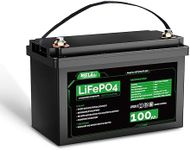 HQST 12V 100Ah LiFePO4 Lithium Battery, Group 31 Deep Cycle Rechargeable Batteries with Built in BMS, Low-Temp Protection, 1280Wh, 10 Year Lifetime for RV, Solar Off-Grid System,Trolling Motor, Marine