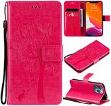 MojieRy Phone Cover Wallet Folio Case for Samsung Galaxy Note 4, Premium PU Leather Slim Fit Cover for Galaxy Note 4, 2 Card Slots, Strongly Fitting, Rose Red