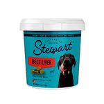 Stewart Freeze Dried Dog Treats, Beef Liver, 4 oz, Grain Free & Gluten Free, Resealable Tub, Single Ingredient, Training Treat in Beef Liver, Salmon, Chicken Liver & Chicken Breast 4, 14, 21 oz