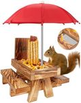 MIXXIDEA Wooden Squirrel Feeder Tab