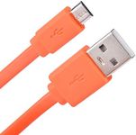 Flip 4 Replacement Cable Micro USB Fast Charger Flat Cable Fit JBL Flip 4 Flip3 Charge 2+ Charge 3 Pulse 3 Speaker Logitech UE Boom 22AWG Android Phones