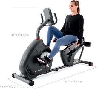 Schwinn 510R Recumbent Exercise Bike – Adjustable Seat, LCD Display