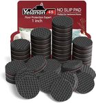 Yelanon Non Slip Furniture Pads -48 pcs 25mm Furniture Grippers,Self Adhesive Rubber Feet Furniture Feet,Anti Slide Furniture Hardwood Floor Protector for Keep Furniture Stoppers