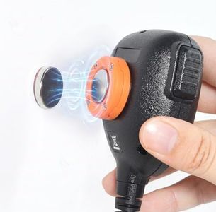 Universal CB Mircophone Magnetic Kit, Round Knob Mobile Radio Speaker Mic Magnet Holder Mount for Motorola HLN9073B CDM1250 CDM750 Kenwood TK768G TK868G TM471A (Orange)