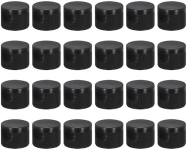 PATIKIL 24/410 Bottle Emptying Cap, 24pcs Plastic Replacement Flip It Top Dispensing Caps for Squeeze Shampoo and Lotion Bottles