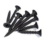 Elegant Casa Drywall Screws Phillips Type Assorted Set With Fine Thread & Flat Head for Fixing Wood, Gypsum Board, Plywood, Fall Ceiling, Plaster Board 250 Pcs, Black