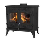 NRG Stove Cast Iron Multifuel Stoves Clean Burn Wood Burner Burning Fire Woodburning Fireplace Multi-Fuel Stove
