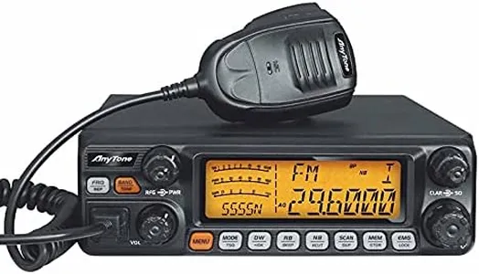 AnyTone AT-5555N II Upgraded 10 Meter Radio High Power AM 60W/ FM 45W/ SSB 60W Mobile Transceiver for Truck