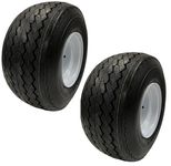 eCustomrim 2-Pack Golf Cart Tires On Rims 18 X 8.5 X 8 18-850-8 18X8.50-8 White 4 Lug 18 in.