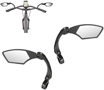M-Wave Unisex – Erwachsene Fahrradspiegel Set SPY Space, schwarz