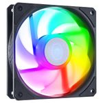 Cooler Master SickleFlow 120 ARGB Reverse Edition Square Frame Fan, Reverse Fan Blade, Individually Customizable LEDs, Air Balance Blade, Luminescent Lights, PWM Control for Case & Liquid Radiator