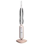 Russell Hobbs Steam & Clean Upright Steam Mop in Blush Pink, 1.4kW 350ml Water Tank with Removable Filter, Free 2 Year Guarantee, 5m Cord & Kills 99.9% of Bacteria RHSM1001BP-G