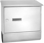 SereneLife, Mailboxes for House Outdoor, Wall Mount Lockable Mailbox, Large Capacity Mailbox Outdoor, For Home, Office Business, 39.9D x 38.1W x 12.2H Centimeters, White