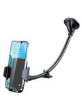 YOSH Windscreen Car Phone Holder, Adjustable Windshield Phone Mount with Long Arm Gooseneck & Strong Suction Cup, Phone Cradle for Car Mini Van for iPhone 16 15 14 13 12 Samsung Huawei Xiaomi