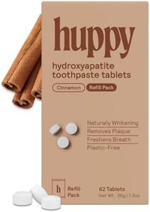 Huppy Toothpaste Tablets, Nano Hydroxyapatite, Fluoride Free and Plastic Free, Natural Whitening, Remineralizing, SLS Free, Bulk Supply, Cinnamon Flavor (248 Count)