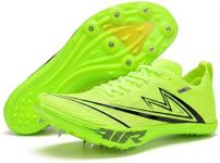 Sonic Cat Track and Field Spikes Shoes Men Women Full Length Carbon Plate Sprint Spikes with Air Cushion Track Race Jumping Sneakers Professional Running Tarck Spikes Shoes