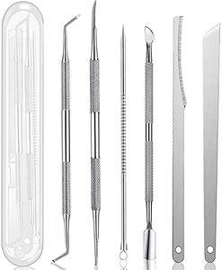 Ingrown Toenail Pedicure Tool Kit(7pcs), Nail Manicure Kit Stainless Steel Nail Care Treatment for Nail Correction Polish Pain Relief