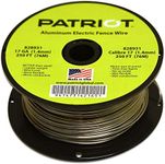 Patriot Aluminum Tire Fence Wire Sturdy Rustproof Resists Tarnish 17-Gauge 250 ft