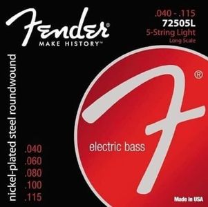 Fender 7250 Nickel-Plated Steel Roundwound Bass Strings (V-String)