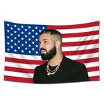 ENMOON Rapper Music Singer Tapestry American Flag 3X5Ft Bedroom Bar College Dorm Room Decor