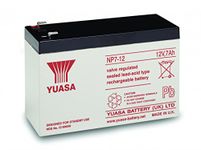 NP7 12 volt 7 ah GENUINE YUASA RECHARGEABLE ALARM/SECURITY BATTERY