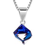 GIVA 925 Silver Mystic Prism Pendant with Box Chain| Gifts for Girls and Women | With Certificate of Authenticity and 925 Stamp | 6 Month Warranty*