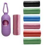 Amso Diaper Disposal Bag Dispenser Purple Color with (8 Garbage Rolls)