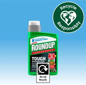 Roundup Ultra Tough Weedkiller Concentrate Liquid, 500ml