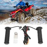 Motorcycle Heated Handlebar Grips, Adjustable Temperature, Waterproof, Nitrile Material, 7.5A Fuse, Sealed and Opened Design for ATV