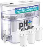 Invigorated Alkaline Water Machine - Countertop Filter Dispenser for Home/Office - 300 Gallon Capacity - 3 pH001 Filters - 3.3 gal