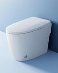 HOROW Non-electric Smart Bidet toilet with Dual Bidet Nozzles Cleanse, Smart Toilet Built-in Pump for Power Flush,Map Flush 1000 Grams, ADA Chair Height Toilets with Footkick Flush
